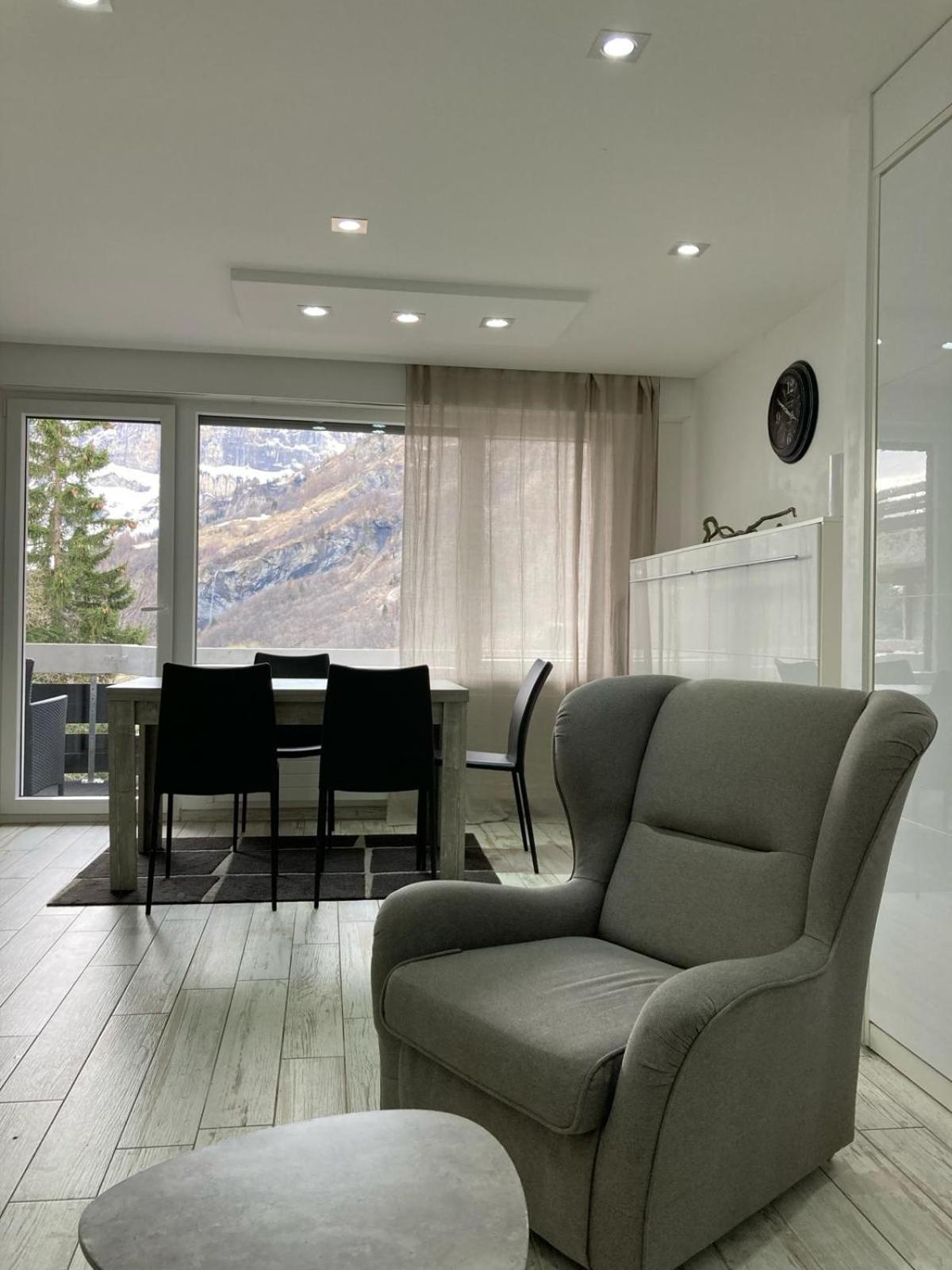 Flaminia Wohnung 15 - Best View And Free Parking! Leukerbad Eksteriør bilde