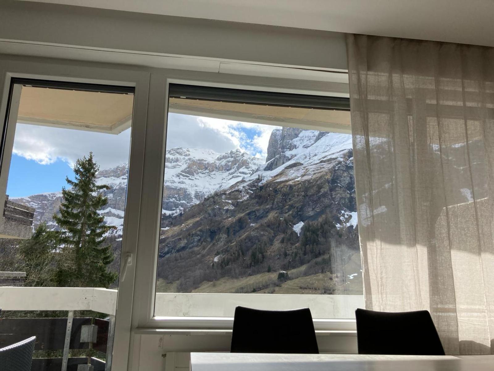 Flaminia Wohnung 15 - Best View And Free Parking! Leukerbad Eksteriør bilde